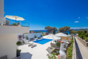 Luxury villa Punat with pool with sea view , 50m from the beach